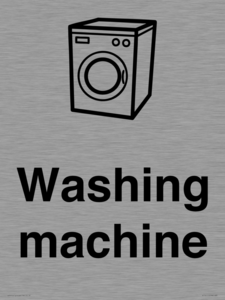 KT14111: Dementia washing machine sign