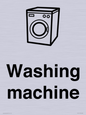 KT14111: Dementia washing machine sign