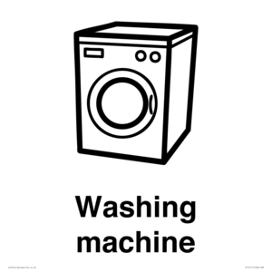 KT14111: Dementia washing machine sign