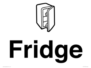 KT14113: Dementia Fridge sign