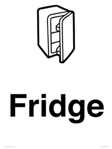 KT14113: Dementia Fridge sign