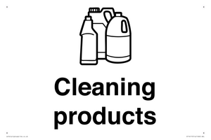 KT14115: Dementia Cleaning products sign