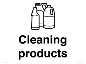 KT14115: Dementia Cleaning products sign