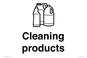 KT14115: Dementia Cleaning products sign