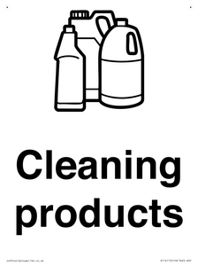 KT14115: Dementia Cleaning products sign