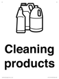 KT14115: Dementia Cleaning products sign