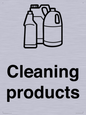 KT14115: Dementia Cleaning products sign