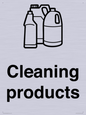KT14115: Dementia Cleaning products sign