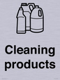 KT14115: Dementia Cleaning products sign