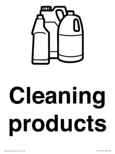 KT14115: Dementia Cleaning products sign