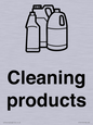 KT14115: Dementia Cleaning products sign