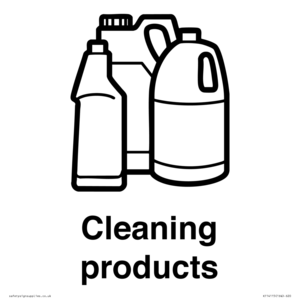 KT14115: Dementia Cleaning products sign