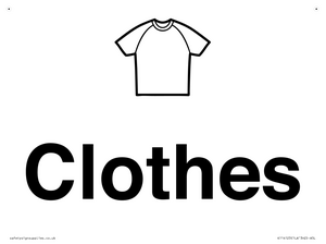 KT14123: Dementia clothes sign