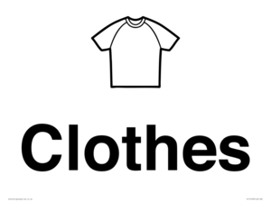 KT14123: Dementia clothes sign