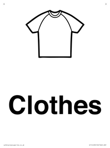 KT14123: Dementia clothes sign