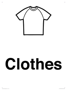KT14123: Dementia clothes sign