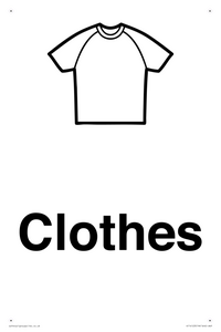 KT14123: Dementia clothes sign