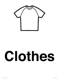 KT14123: Dementia clothes sign