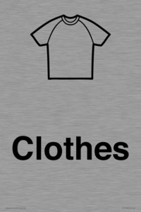 KT14123: Dementia clothes sign