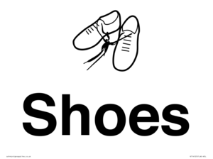 KT14125: Dementia shoes sign