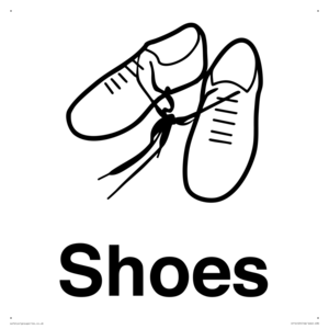 KT14125: Dementia shoes sign