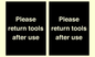 KV12266: Please Return Tools After Use Sign