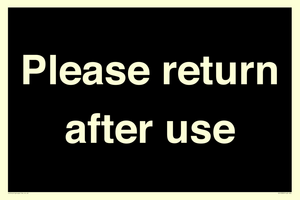KV12320: Please Return After Use Anti-Slip Floor Signs
