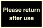 KV12320: Please Return After Use Anti-Slip Floor Signs