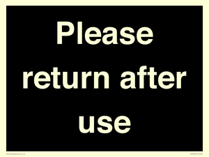 KV12320: Please Return After Use Anti-Slip Floor Signs