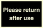 KV12320: Please Return After Use Anti-Slip Floor Signs