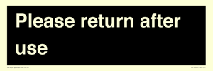 KV12320: Please Return After Use Anti-Slip Floor Signs