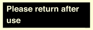 KV12320: Please Return After Use Anti-Slip Floor Signs