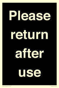 KV12320: Please Return After Use Anti-Slip Floor Signs