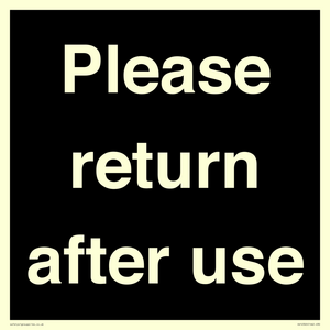 KV12320: Please Return After Use Anti-Slip Floor Signs