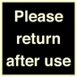 KV12320: Please Return After Use Anti-Slip Floor Signs