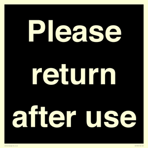KV12320: Please Return After Use Anti-Slip Floor Signs