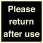 KV12320: Please Return After Use Anti-Slip Floor Signs