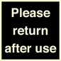KV12320: Please Return After Use Anti-Slip Floor Signs
