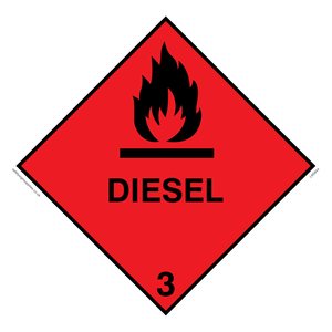 LN5844: Diesel Hazard Label