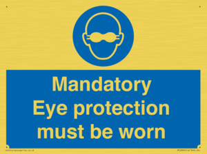 M10369: Mandatory eye protection must be worn