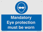 M10369: Mandatory eye protection must be worn