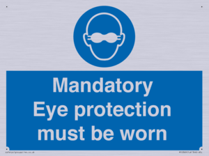 M10369: Mandatory eye protection must be worn
