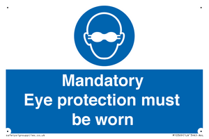 M10369: Mandatory eye protection must be worn