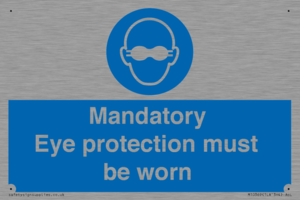 M10369: Mandatory eye protection must be worn