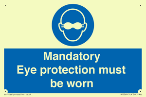 M10369: Mandatory eye protection must be worn