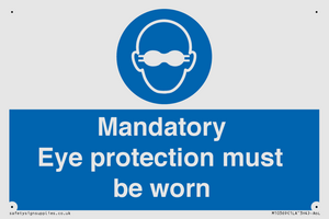 M10369: Mandatory eye protection must be worn