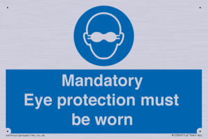 M10369: Mandatory eye protection must be worn