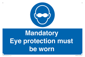 M10369: Mandatory eye protection must be worn