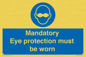 M10369: Mandatory eye protection must be worn