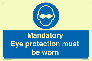 M10369: Mandatory eye protection must be worn